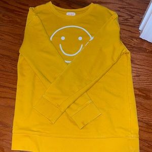 Mustard yellow “optimist” crew neck